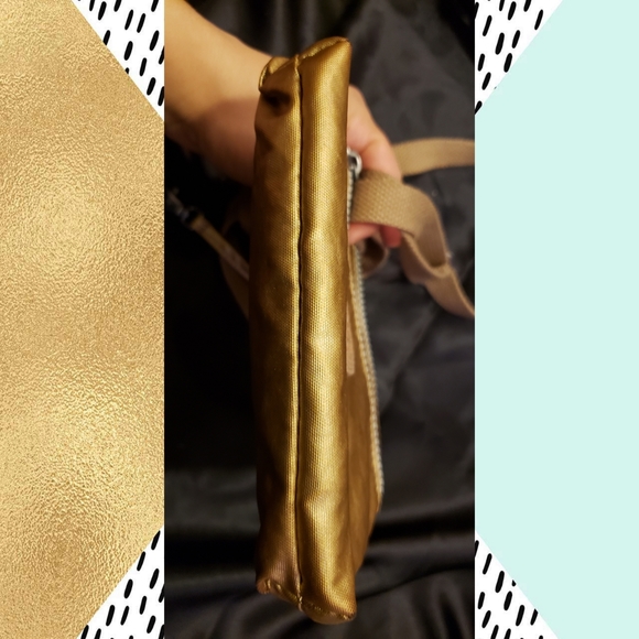 KIPLING Gold Crossbody Multi Zip Bag - Picture 9 of 11